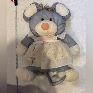 Fisher-Price Puffalump Mouse 1988 16” Mouse Vintage EUC